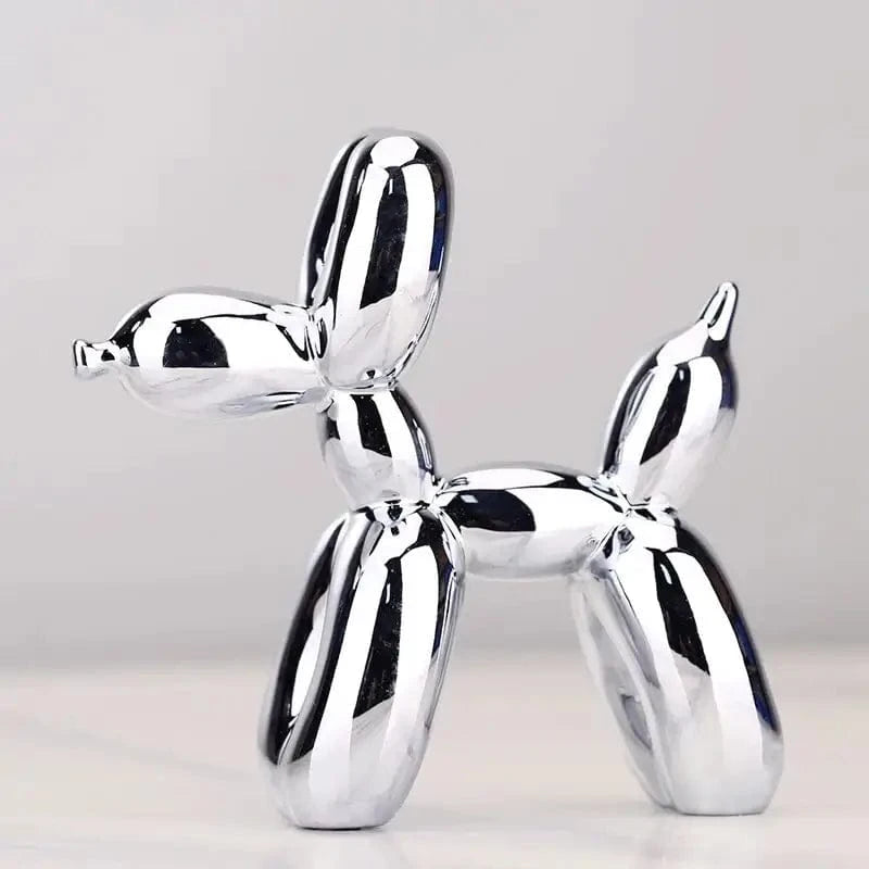 Élégante Sculpture De Chien En Résine Électroplaquée - One PETS-TOP