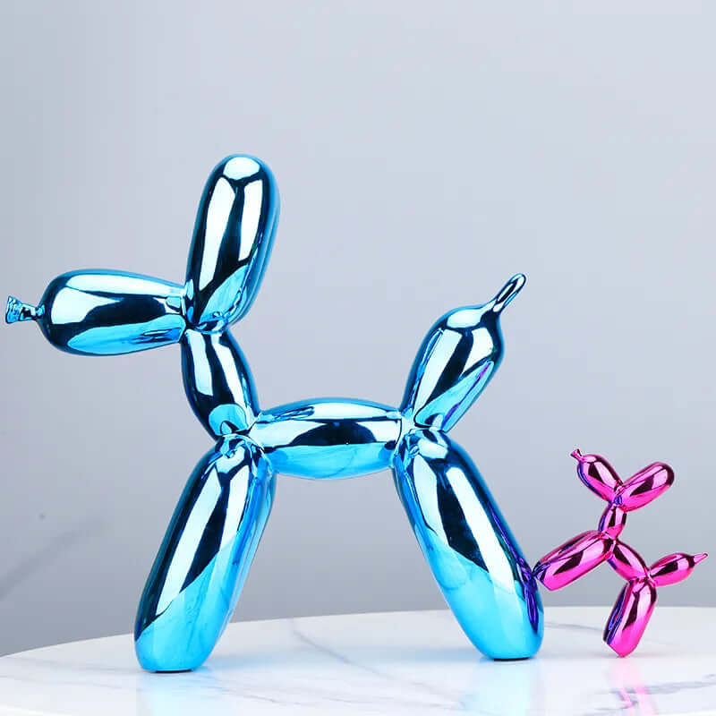 Élégante Sculpture De Chien En Résine Électroplaquée - One PETS-TOP