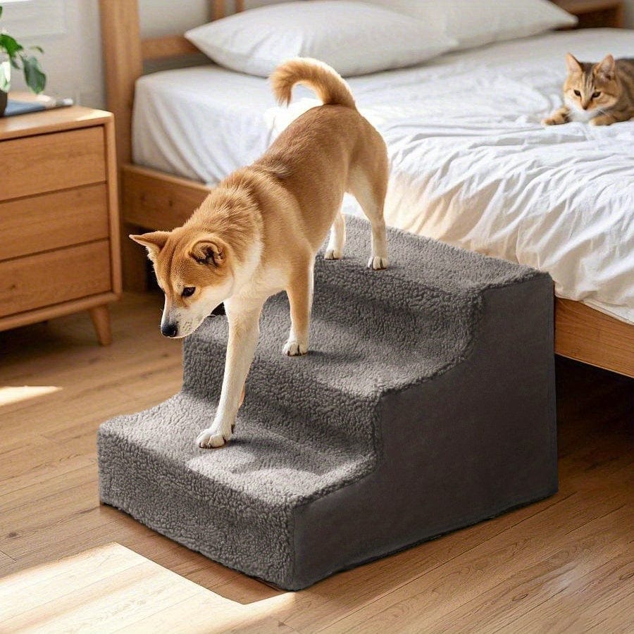 Escaliers 3 marches chien & chat – Housse lavable & antidérapante One PETS-TOP