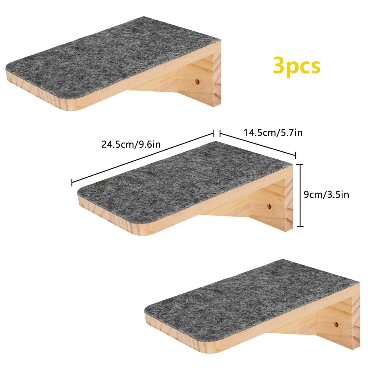 Étagères d'escalade murales pour chat – Hamac, griffoir, pont, escalier 151 One PETS-TOP