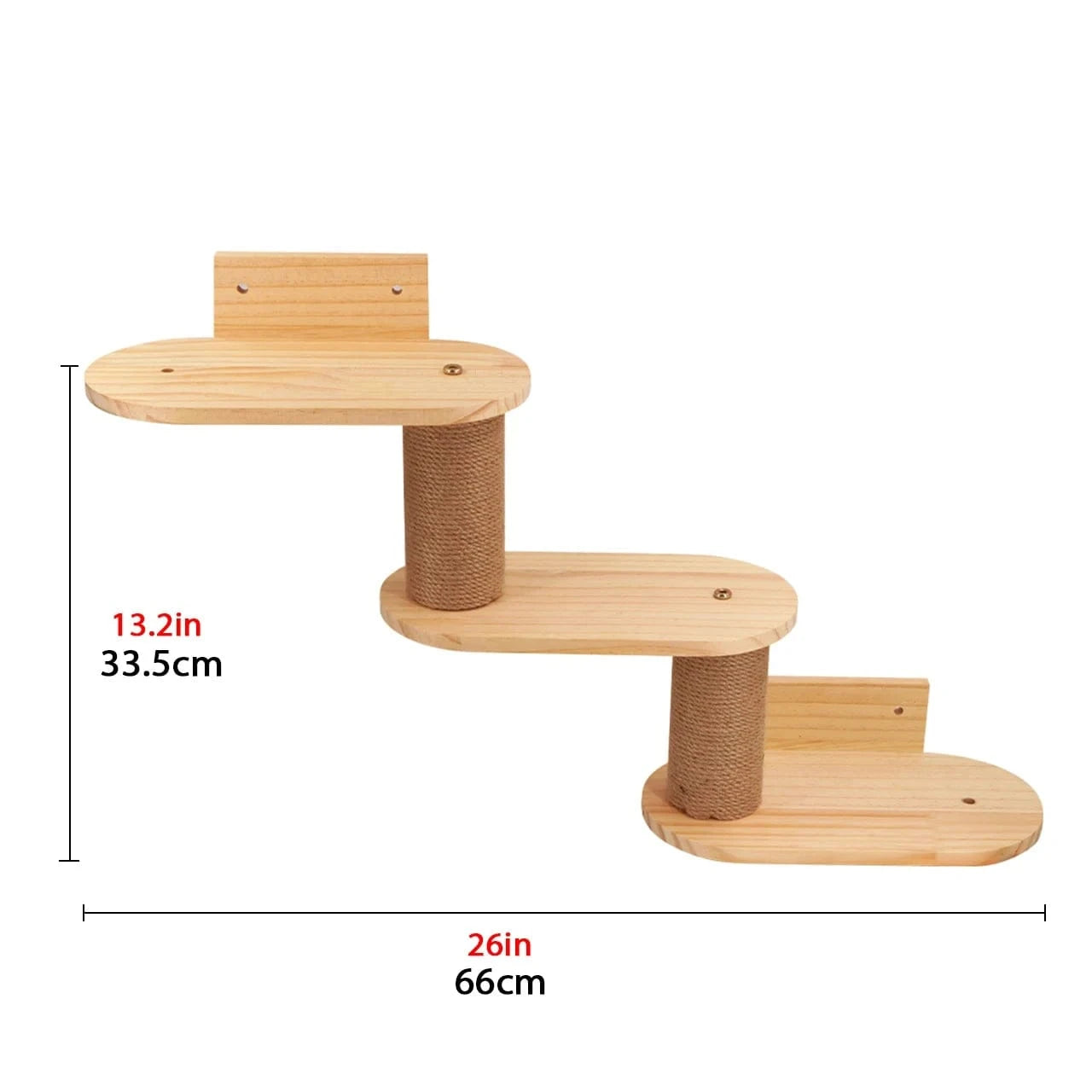 Étagères d'escalade murales pour chat – Hamac, griffoir, pont, escalier 022 One PETS-TOP