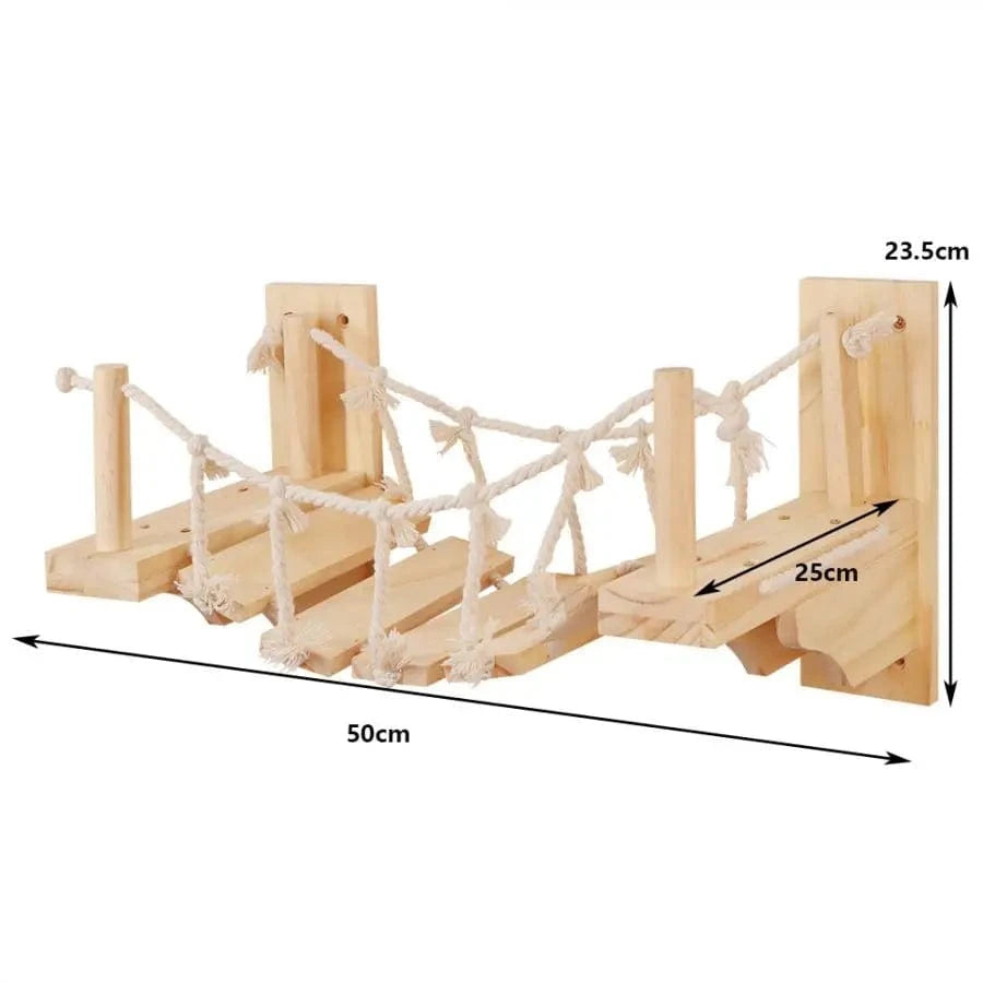 Étagères d'escalade murales pour chat – Hamac, griffoir, pont, escalier One PETS-TOP