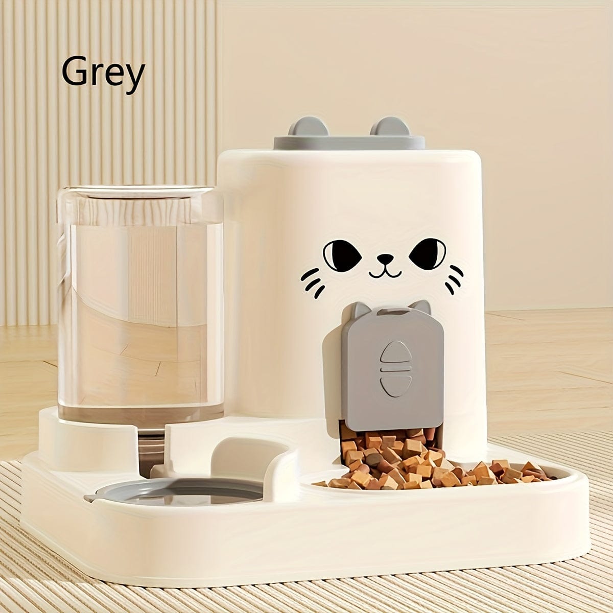 Distributeur automatique 2-en-1 chat – Gamelle & eau, grande capacité