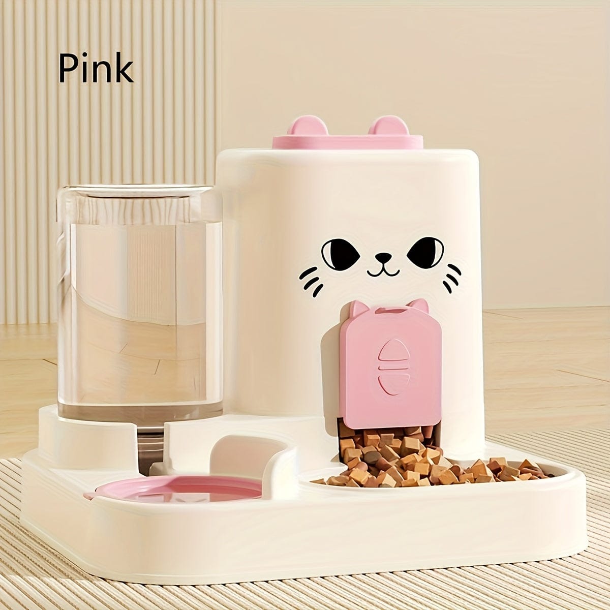 Distributeur automatique 2-en-1 chat – Gamelle & eau, grande capacité
