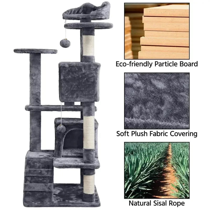 Grande maison pour chatons et chats – Tour condo avec griffoirs One PETS-TOP