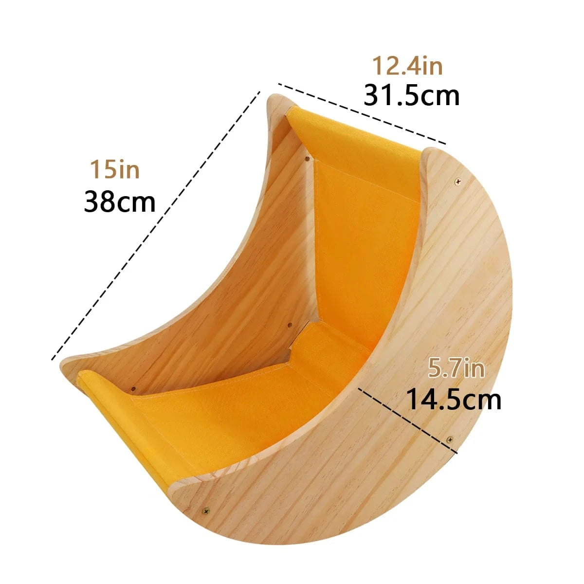 Hamac mural d'escalade pour chat, poteau à gratter pour meubles en bois, marches d'échelle, chats dormant et jouant hammock 06 One PETS-TOP