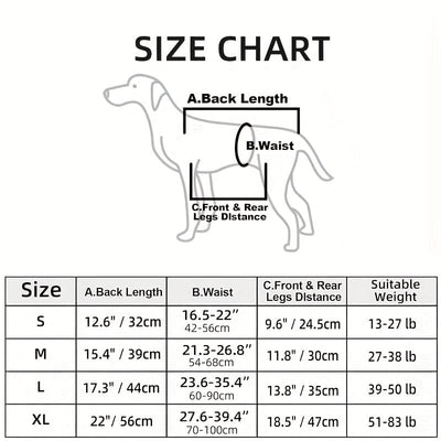 Harnais de soutien pour chien – Assistance mobilité & transport sécurisé One PETS-TOP