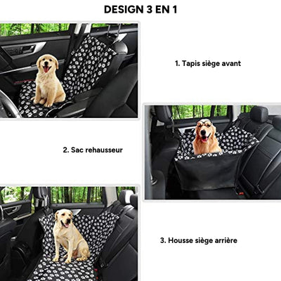Housse de siège de voiture pour chien - vue avant