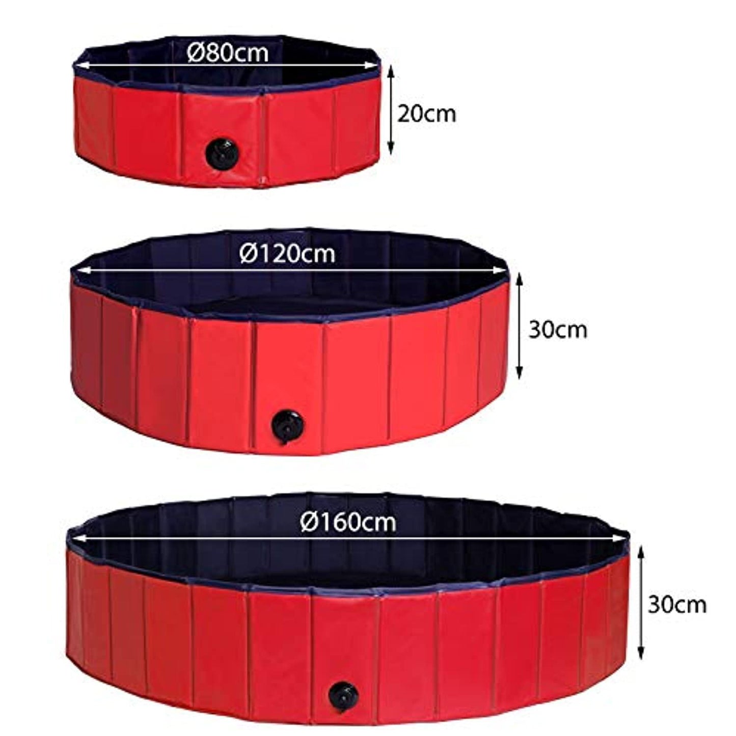 Piscine Pliable En Pvc Pour Chien 80 Cm - One PETS-TOP