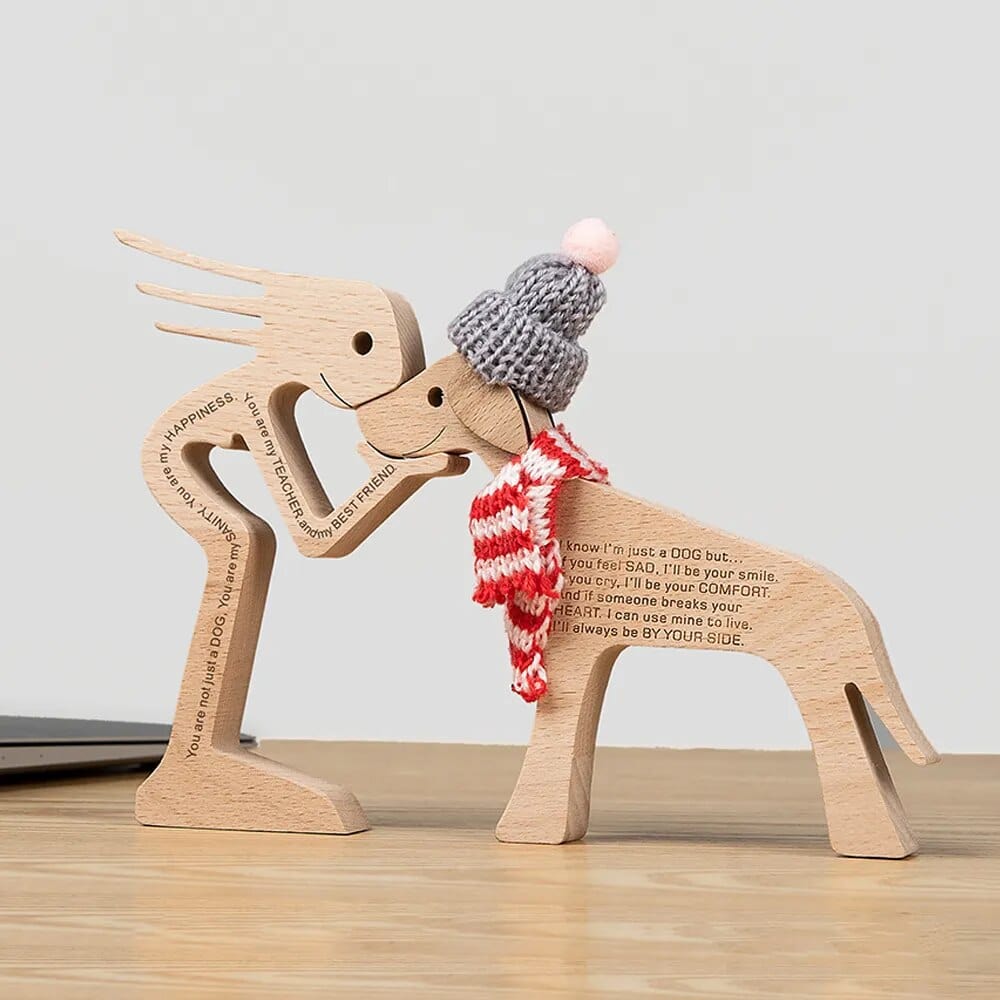 Chien En Bois : Gardien De Bonheur 🐾 - One PETS-TOP