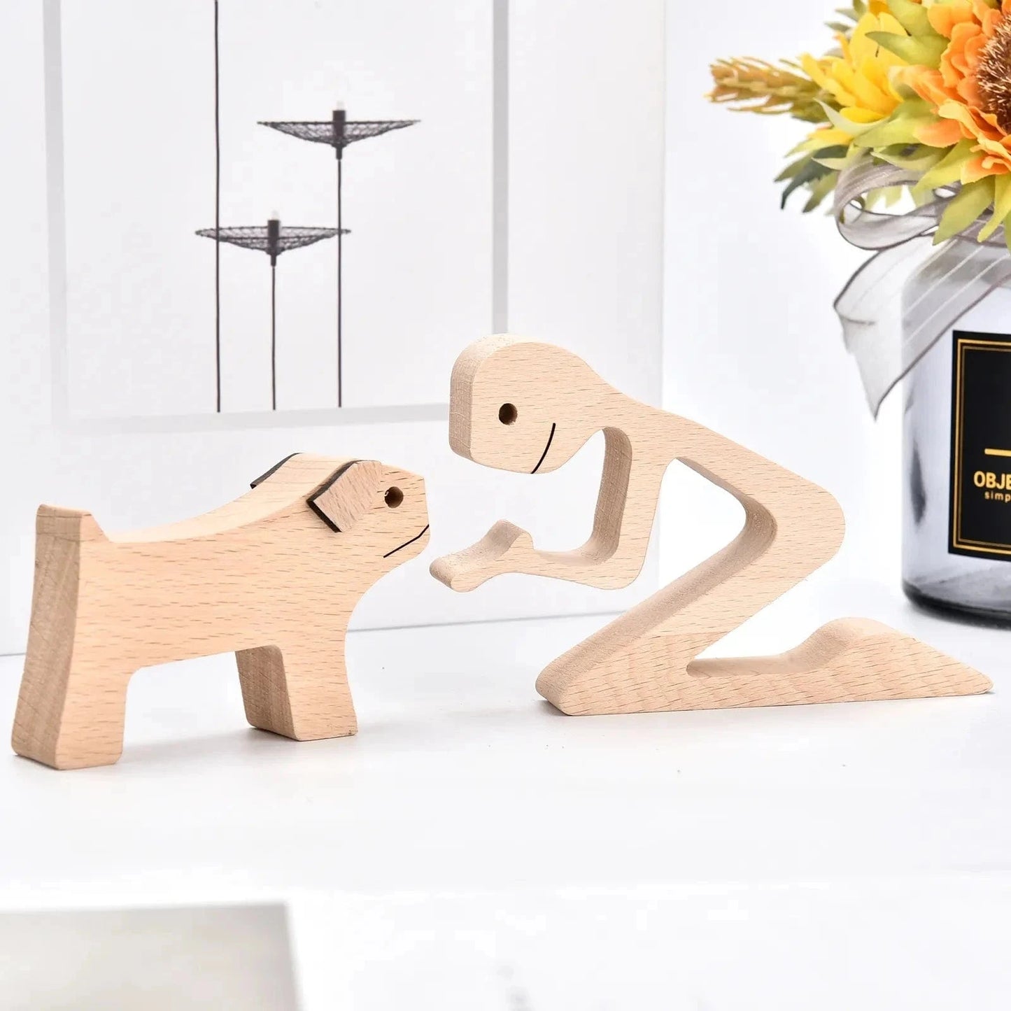 Chien En Bois : Gardien De Bonheur 🐾 - One PETS-TOP