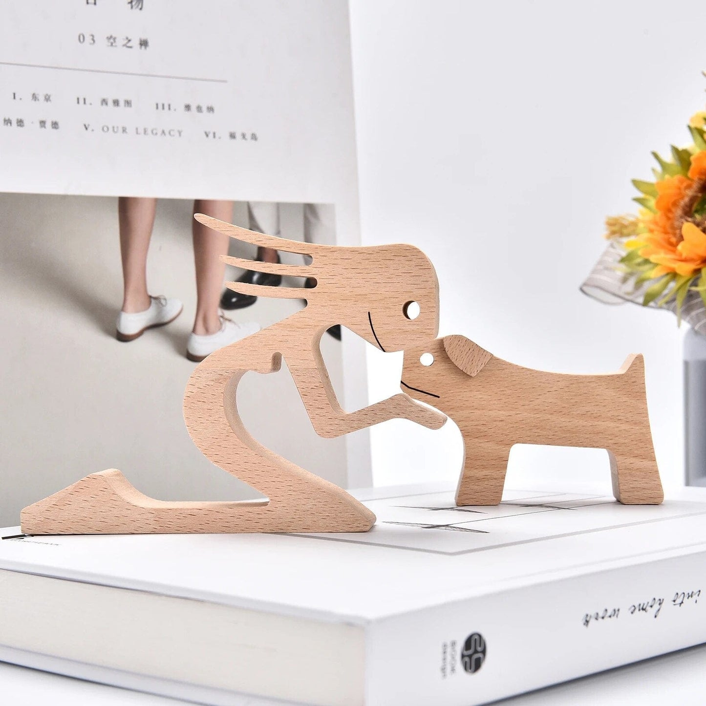 Chien En Bois : Gardien De Bonheur 🐾 - One PETS-TOP