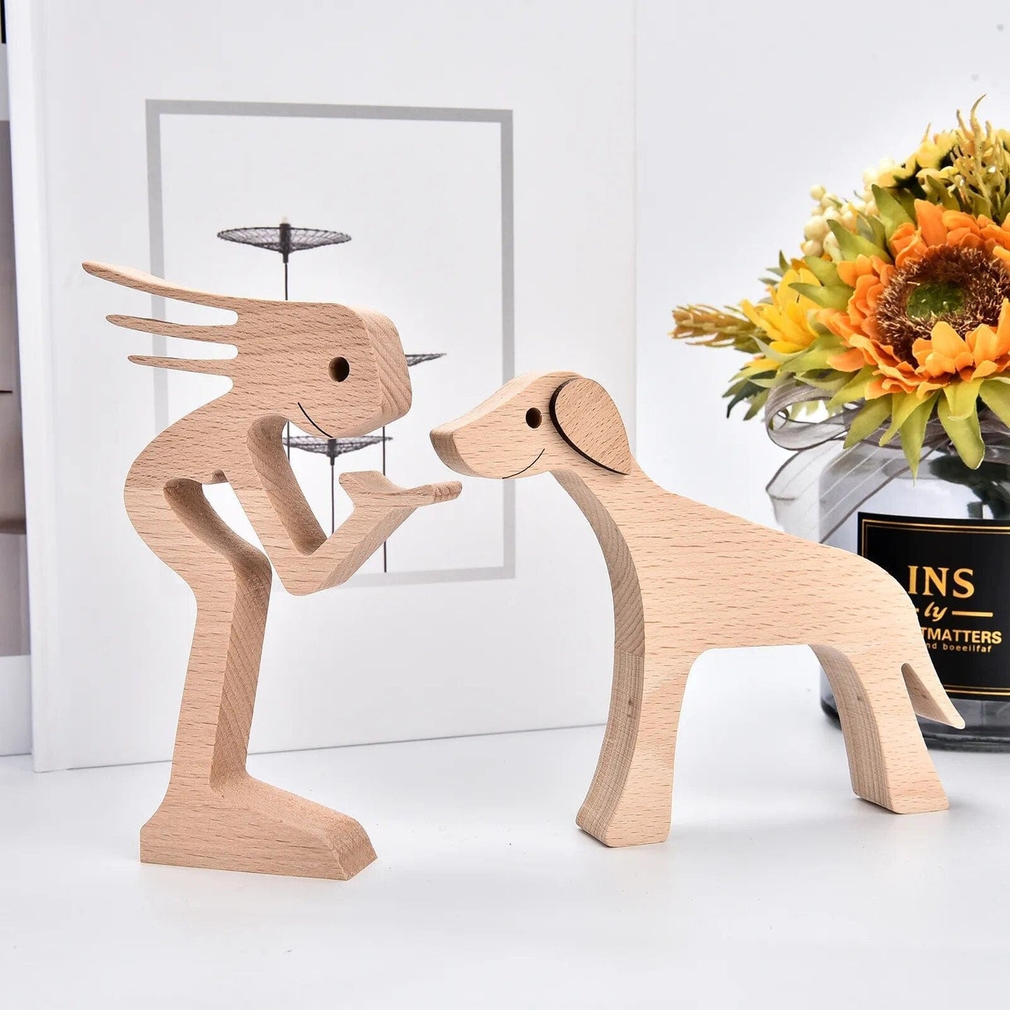 Chien En Bois : Gardien De Bonheur 🐾 - One PETS-TOP