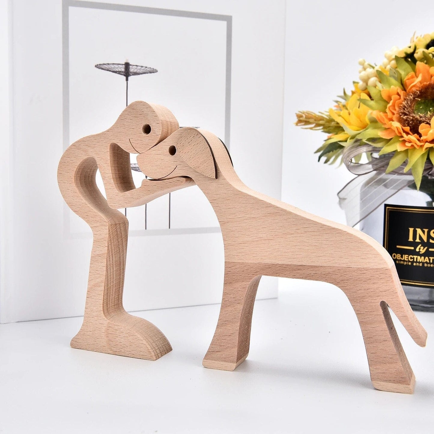 Chien En Bois : Gardien De Bonheur 🐾 - One PETS-TOP