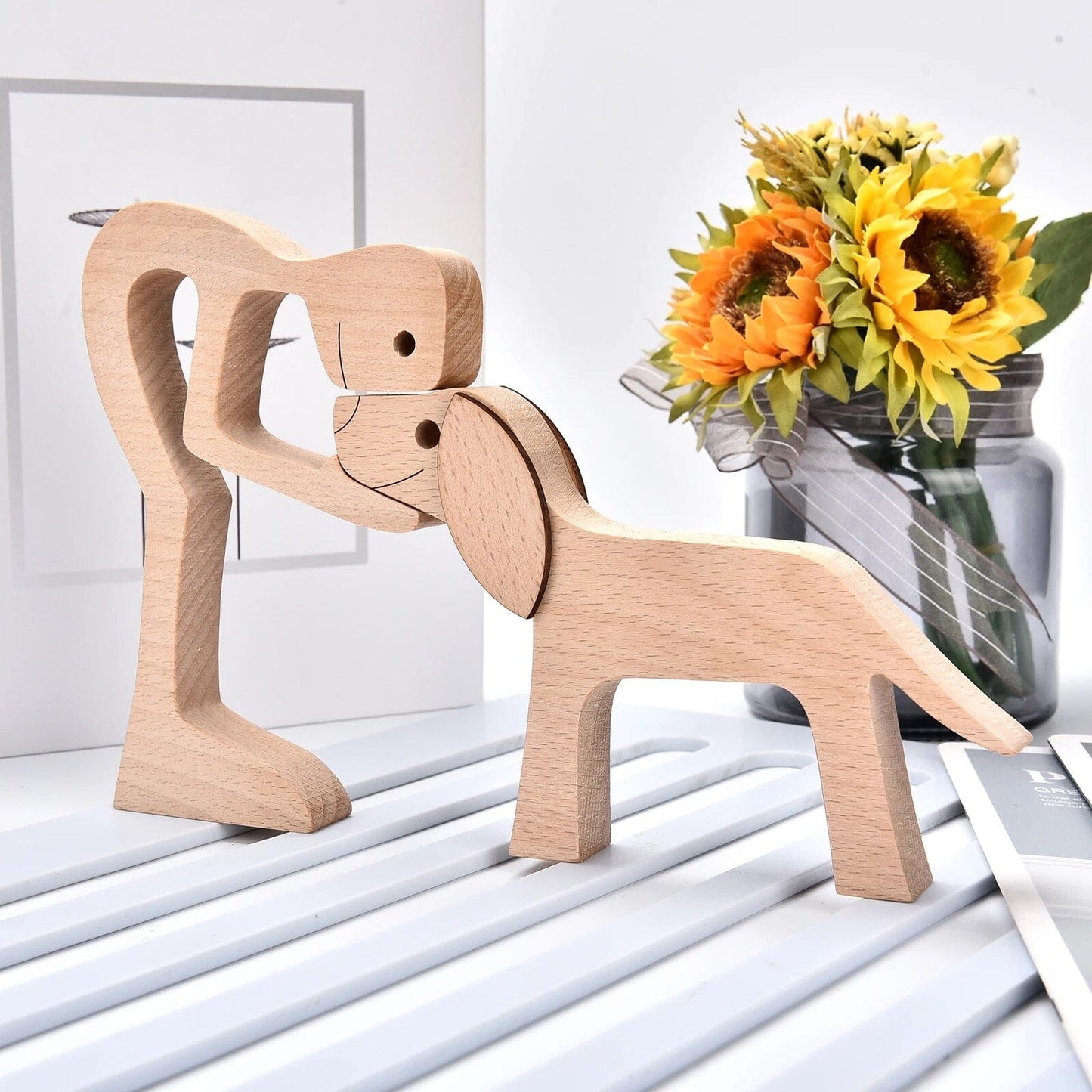 Chien En Bois : Gardien De Bonheur 🐾 - One PETS-TOP