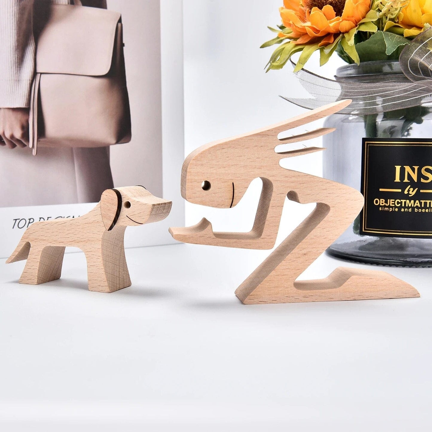 Chien En Bois : Gardien De Bonheur 🐾 - One PETS-TOP