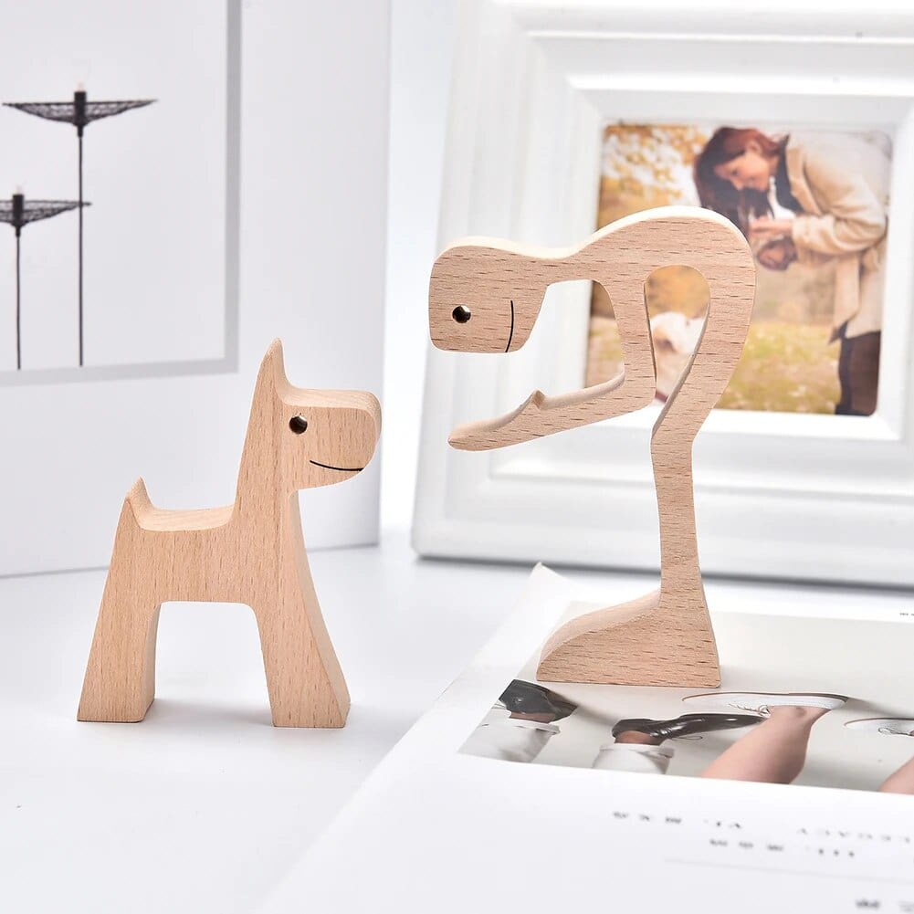 Chien En Bois : Gardien De Bonheur 🐾 - One PETS-TOP