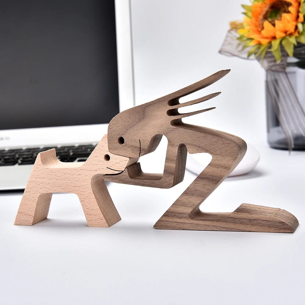 Chien En Bois : Gardien De Bonheur 🐾 - One PETS-TOP
