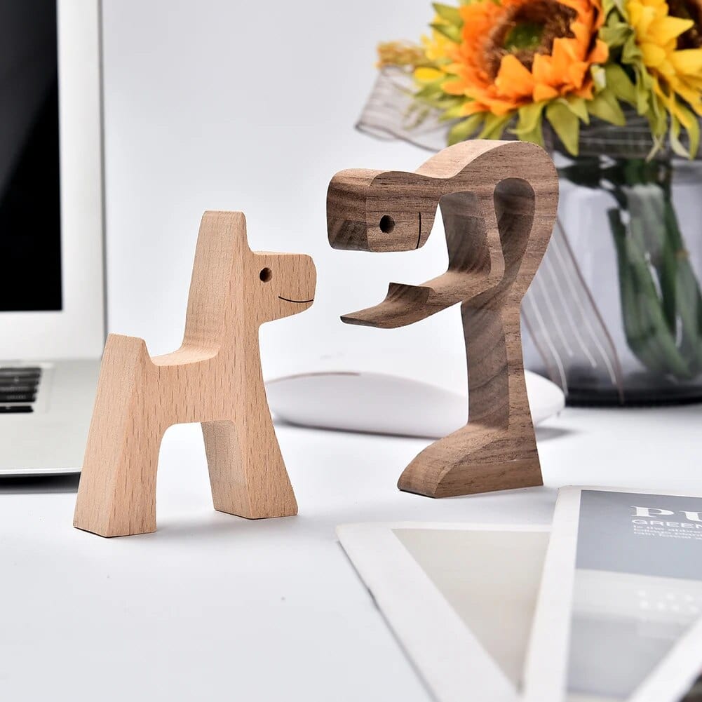 Chien En Bois : Gardien De Bonheur 🐾 - One PETS-TOP