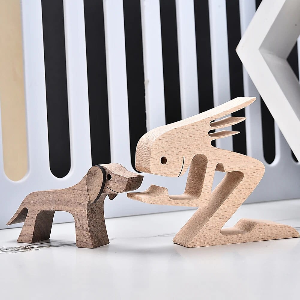 Chien En Bois : Gardien De Bonheur 🐾 - One PETS-TOP