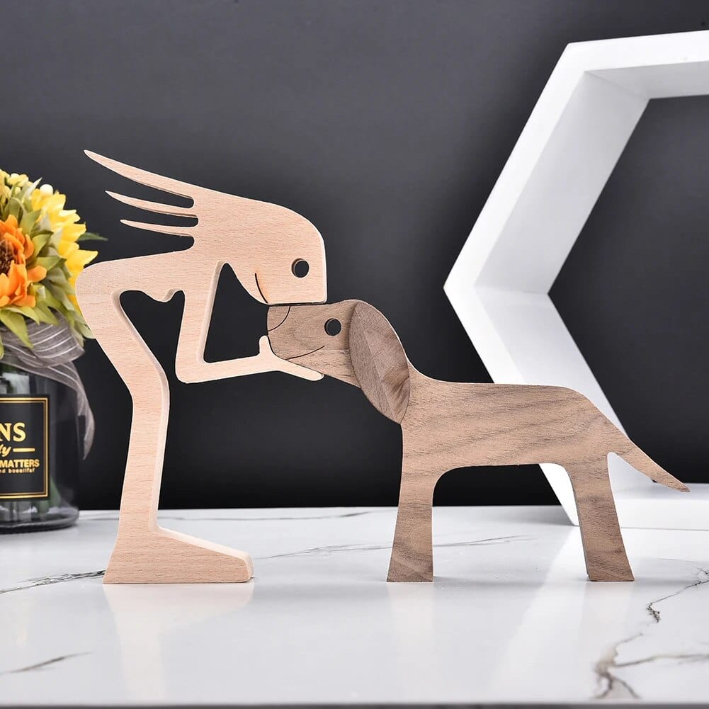 Chien En Bois : Gardien De Bonheur 🐾 - One PETS-TOP