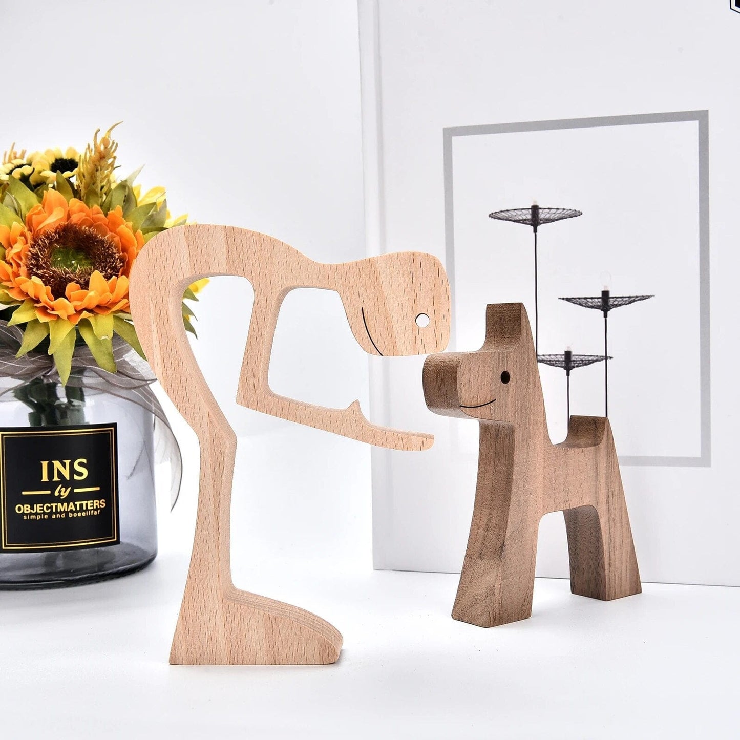 Chien En Bois : Gardien De Bonheur 🐾 - One PETS-TOP
