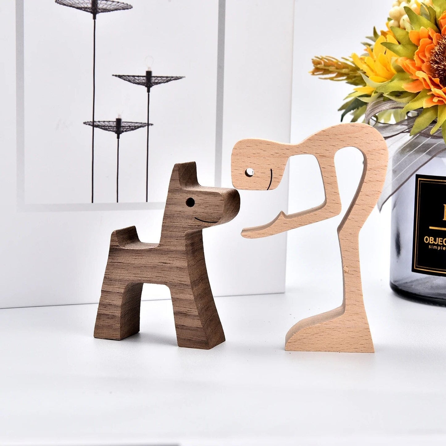 Chien En Bois : Gardien De Bonheur 🐾 - One PETS-TOP