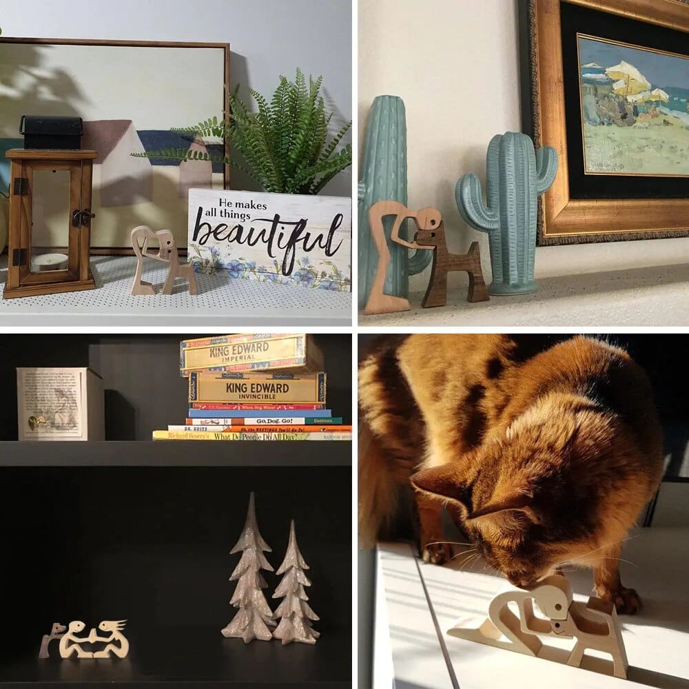 Chien En Bois : Gardien De Bonheur 🐾 - One PETS-TOP