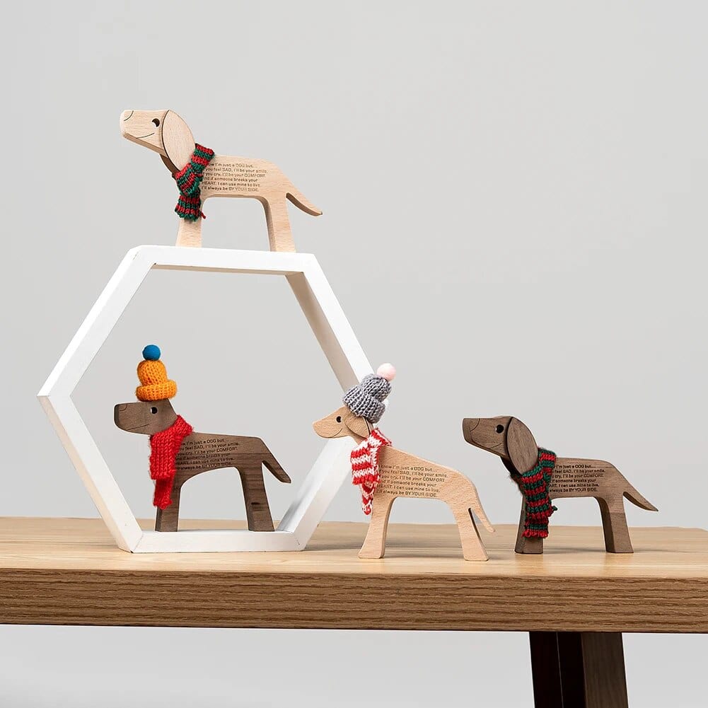 Chien En Bois : Gardien De Bonheur 🐾 - One PETS-TOP