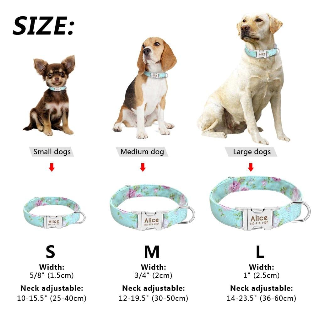Collier Chien Chat Personnalisable Gravé - One PETS-TOP