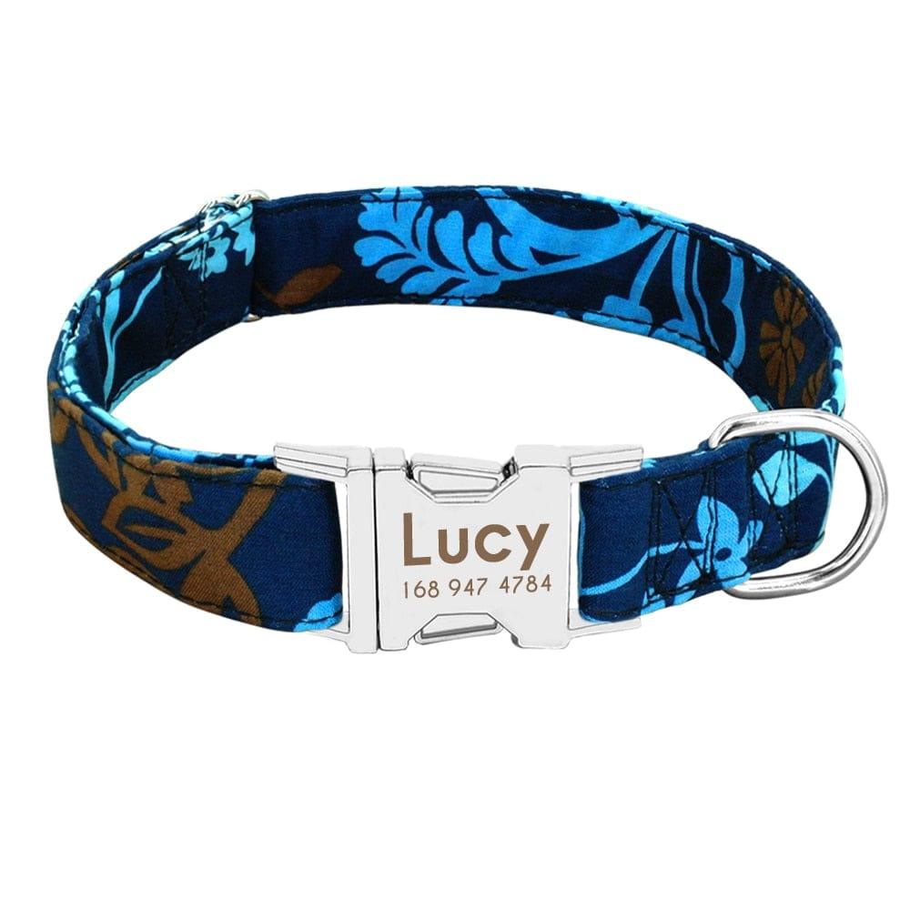 Collier Chien Chat Personnalisable Gravé - One PETS-TOP