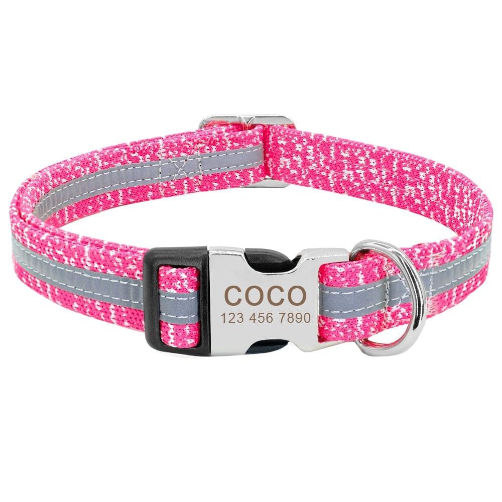 Collier Chien Chat Personnalisable Réfléchissant - One PETS-TOP