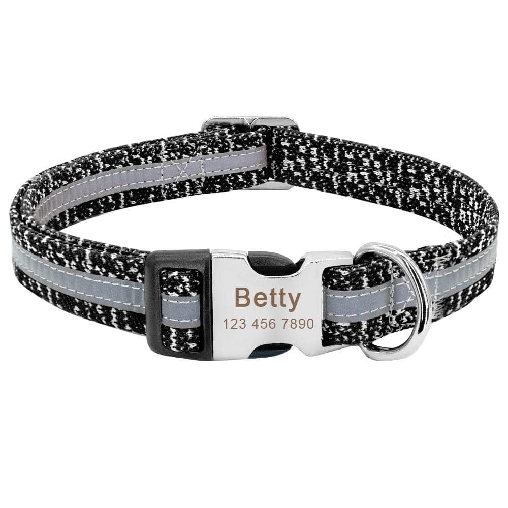 Collier Chien Chat Personnalisable Réfléchissant - One PETS-TOP