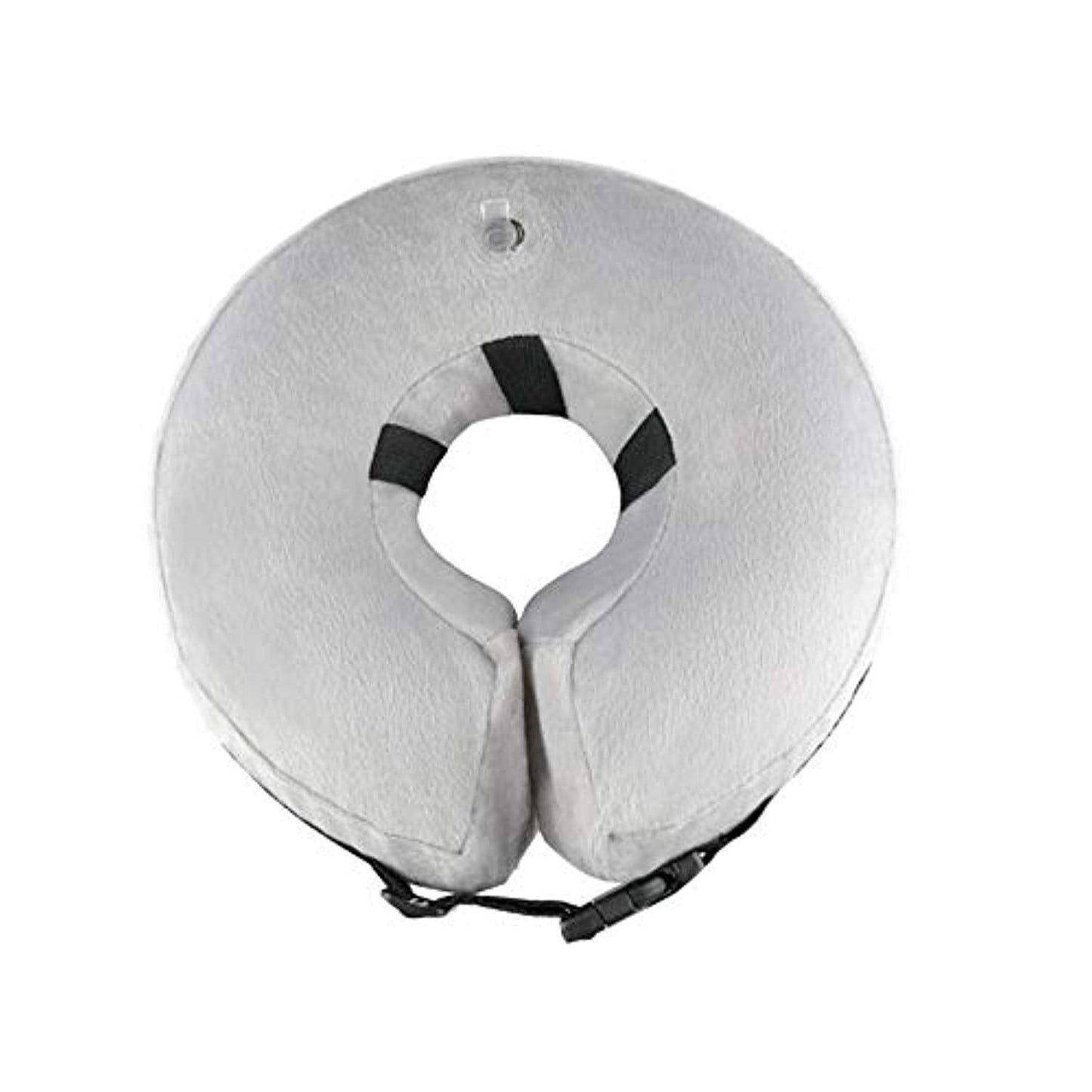 Collier Gonflable De Récupération Rétablissement Protecteur Doux Pour Chiens Et Chats Xh003 (L, Grey) - One PETS-TOP