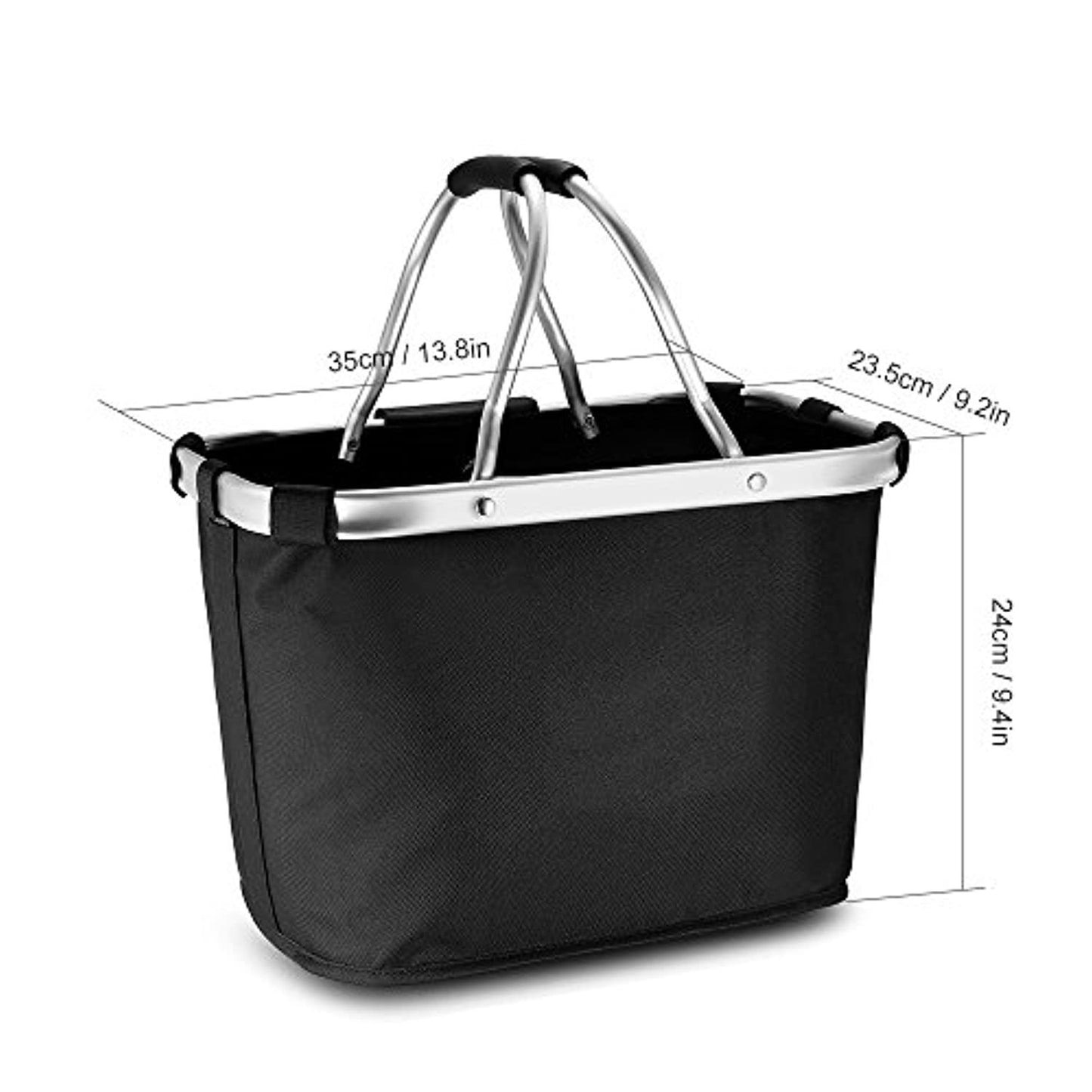 Lixada Vélo Panier Avant Pliant Amovible Vélo Guidon Panier Pet Cat Chien Transporteur Sac En Aluminium Cadre Top Poignées - One PETS-TOP