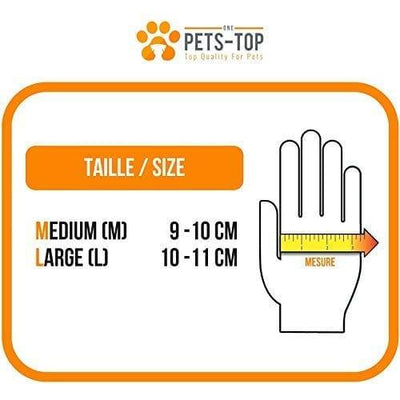 One Pets-Top Nouveau 2019 Paire Gant Ramasse Brosse Toilettage Poils Animaux Chien Chat Cheval Lapin Anti Boule De Poils, Elimine Les Poils, Anti Poils Courts Et Longs Efficace Ergonomique L One PETS-TOP