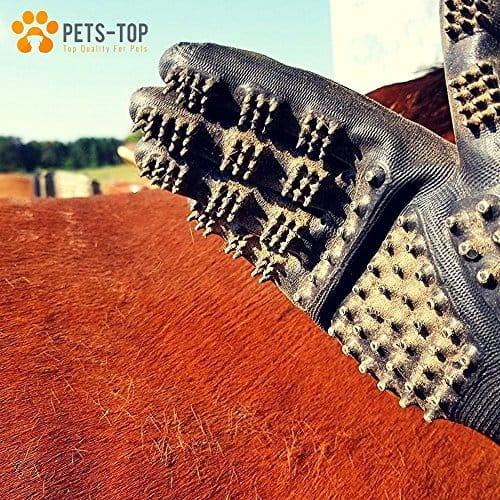 One Pets-Top Nouveau 2019 Paire Gant Ramasse Brosse Toilettage Poils Animaux Chien Chat Cheval Lapin Anti Boule De Poils, Elimine Les Poils, Anti Poils Courts Et Longs Efficace Ergonomique - One PETS-TOP