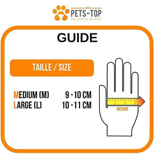 One Pets-Top Nouveau 2019 Paire Gant Ramasse Brosse Toilettage Poils Animaux Chien Chat Cheval Lapin Anti Boule De Poils, Elimine Les Poils, Anti Poils Courts Et Longs Efficace Ergonomique - One PETS-TOP