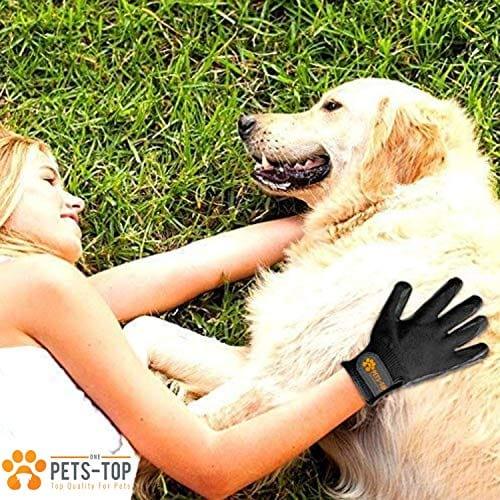 One Pets-Top Nouveau 2019 Paire Gant Ramasse Brosse Toilettage Poils Animaux Chien Chat Cheval Lapin Anti Boule De Poils, Elimine Les Poils, Anti Poils Courts Et Longs Efficace Ergonomique - One PETS-TOP