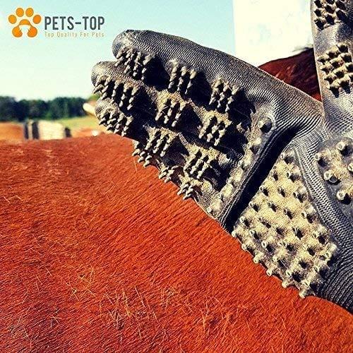 One Pets-Top Nouveau 2019 Paire Gant Ramasse Brosse Toilettage Poils Animaux Chien Chat Cheval Lapin Anti Boule De Poils, Elimine Les Poils, Anti Poils Courts Et Longs Efficace Ergonomique - One PETS-TOP