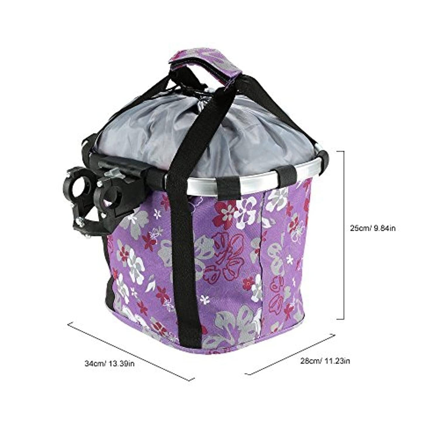 Panier De Vélo Détachables Cycle Avant Toile Panier Transporteur Sac Pet Carrier En Alliage D'Aluminium - One PETS-TOP