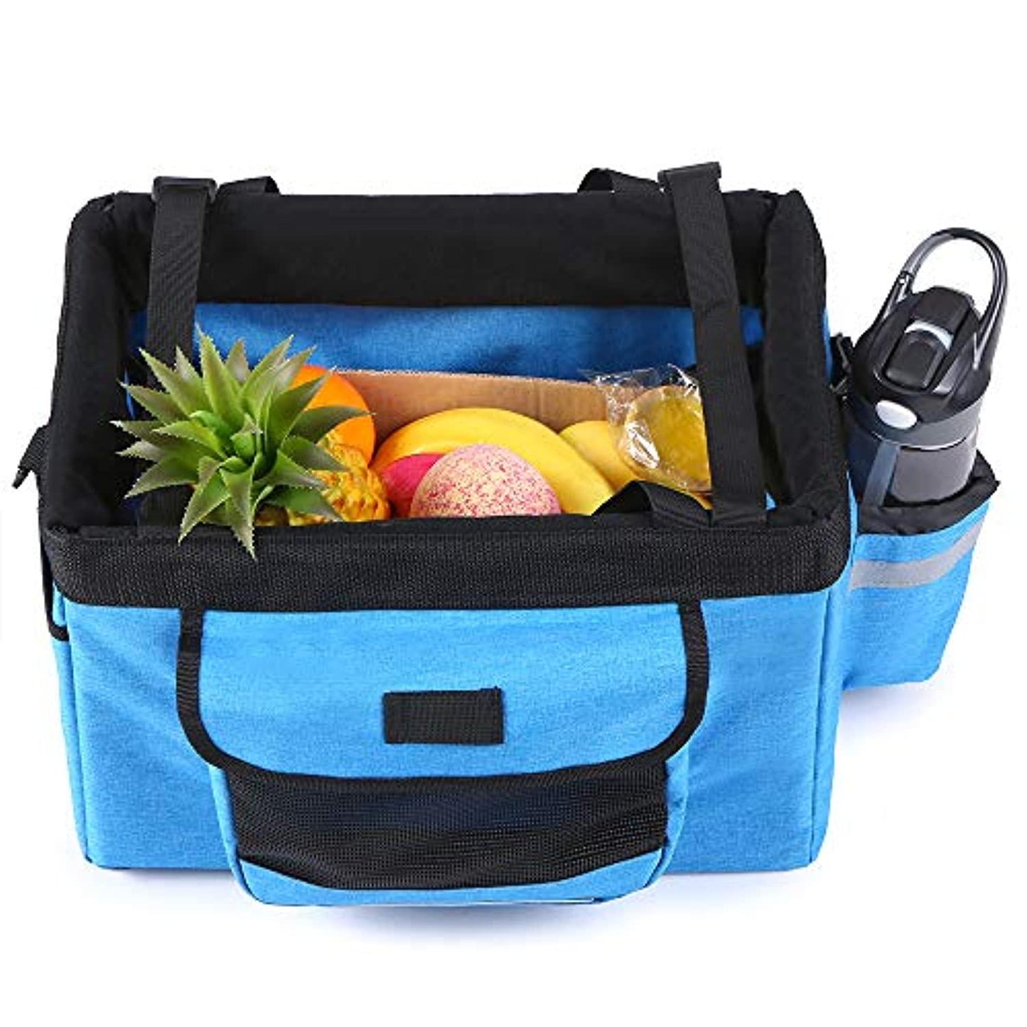 Panier De Vélo,Pliable Vélo Avant Panier Amovible Vélo Pet Panier Pet Chien Chat Lapin Transporteur Camping Fourre-Tout Sac - One PETS-TOP