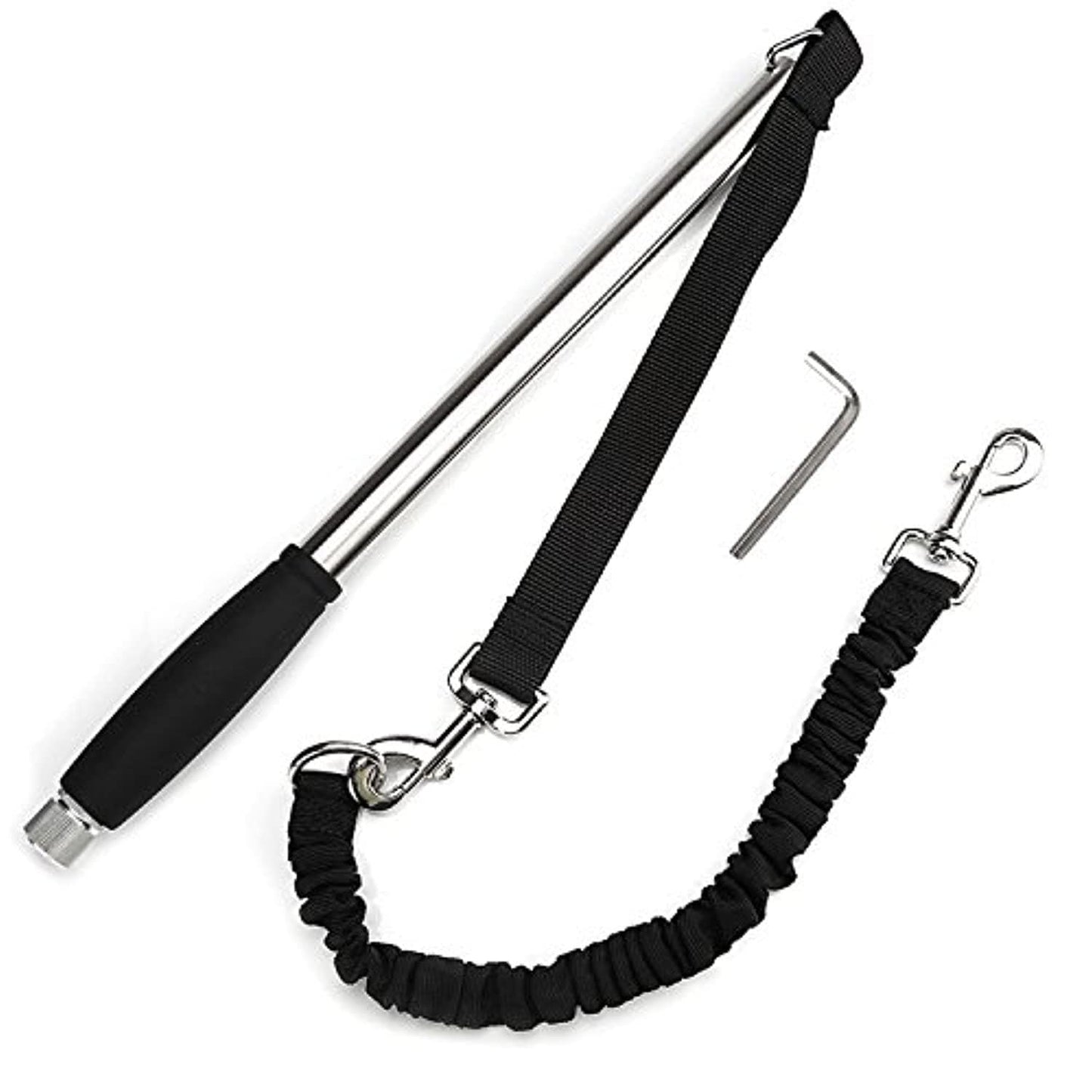 Poppy Pet Dog Bicycle Leash, Hands Free Bike Exerciser Lead Pour Chiens, Stabilité Contrôlée Cyclisme, Course Et Exercice De Marche Pour Vous Et Votre Chien, Noir, Pratique Et Utile - One PETS-TOP