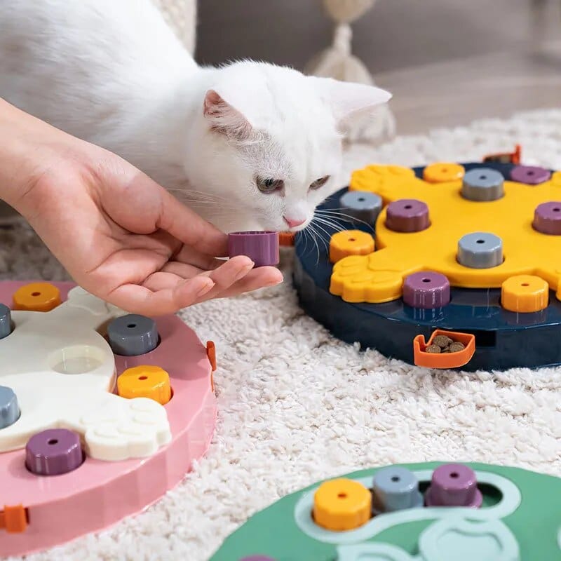 🧩 Puzzle Distributeur de Croquettes – Stimulez l’intelligence de votre chien ou chat 🐶🐱 - One PETS-TOP