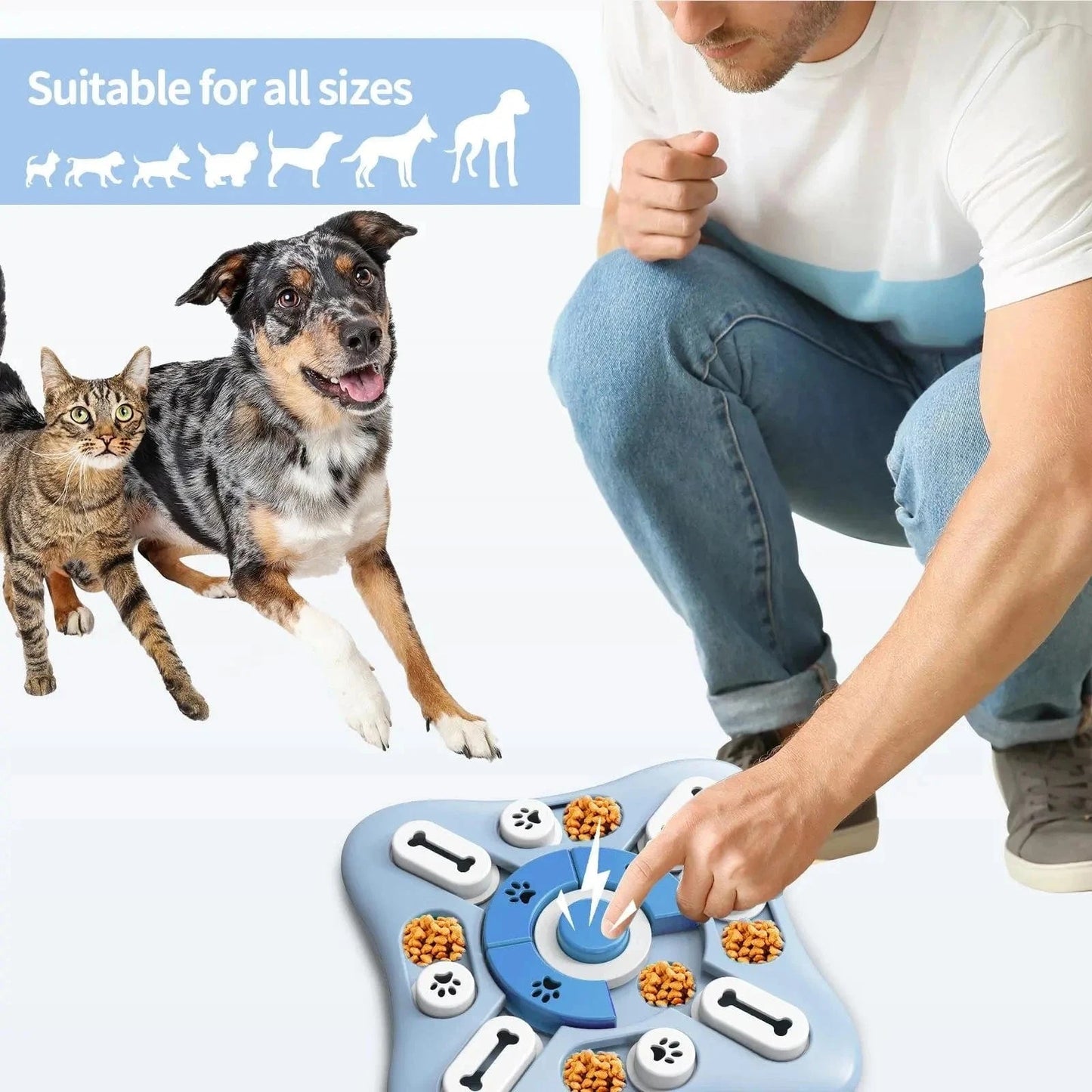 Puzzle Gourmand Chien & Chat - Jeu Intelligent 🐶🐱 - One PETS-TOP
