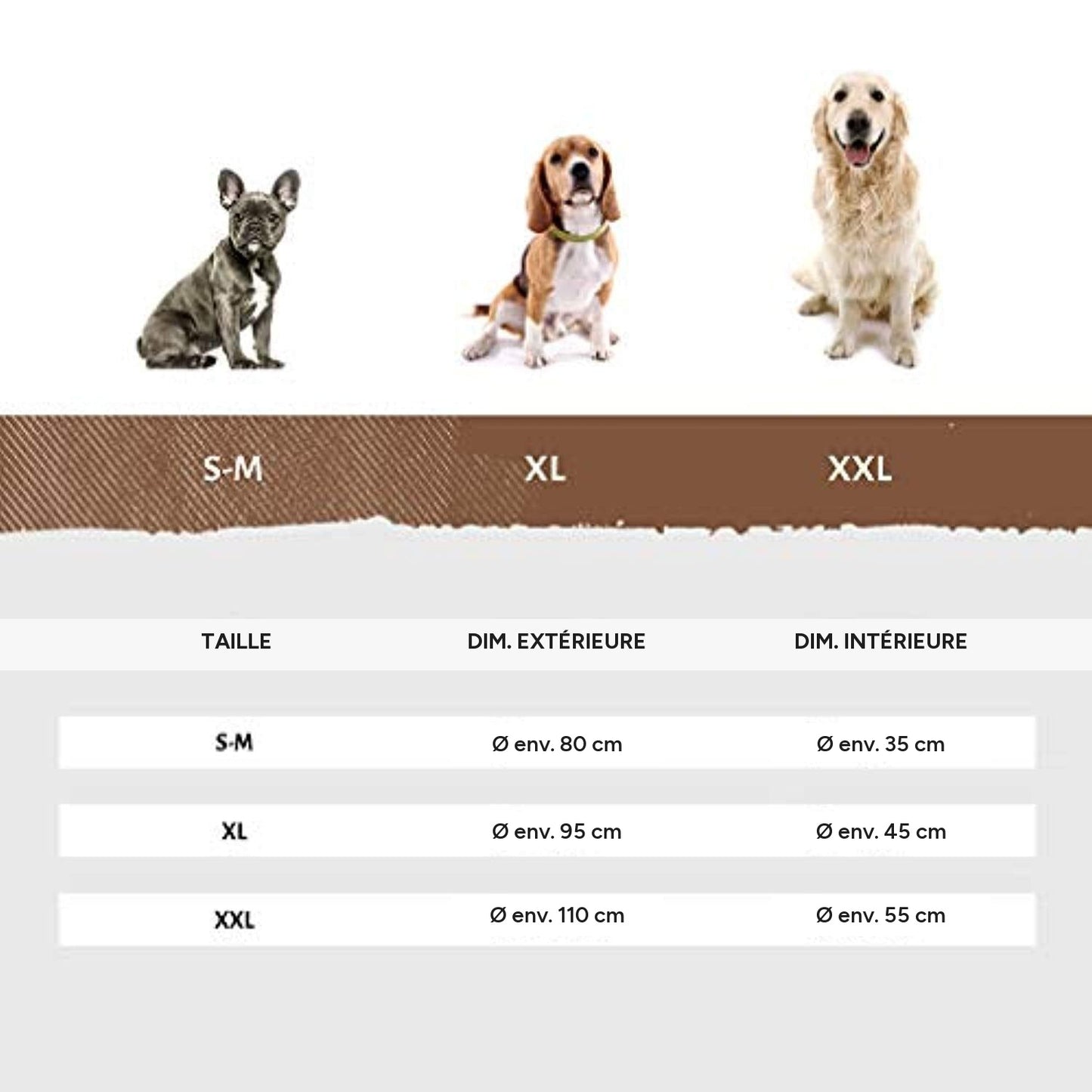 Pattes de luxe - lit design en simili cuir pour animaux