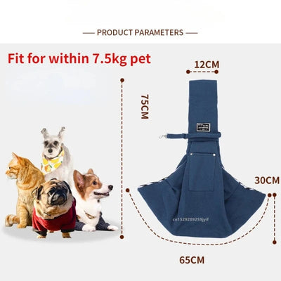 Sac à bandoulière pour chien & chat – Transport confortable & portable One PETS-TOP
