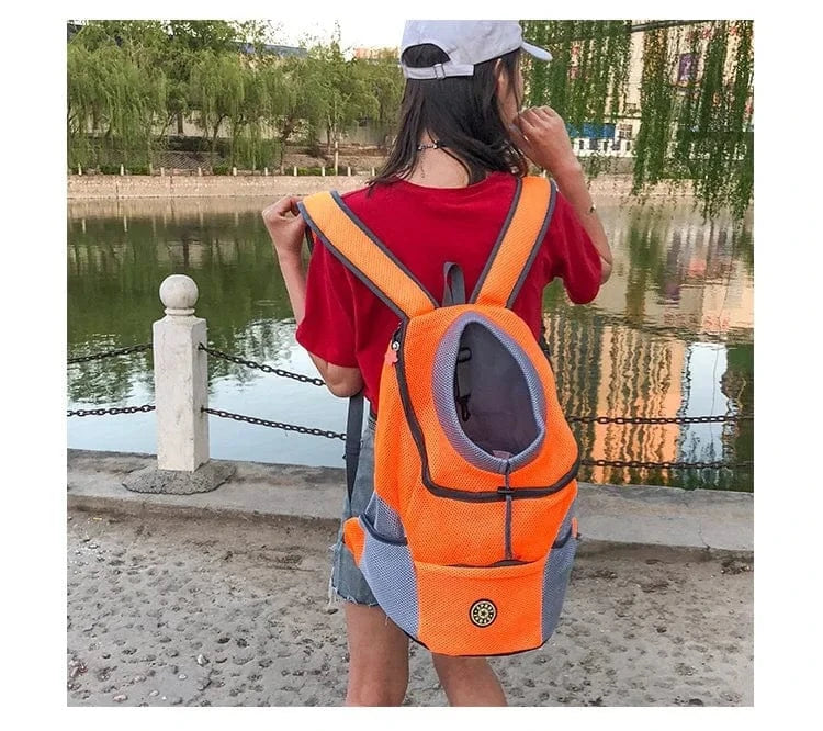 Sac à dos pour chien & chat – Transport avant/arrière respirant & portable One PETS-TOP