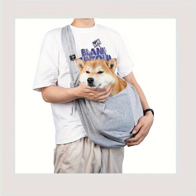 Sac bandoulière pour chien – Transport respirant, pliable et mains libres One PETS-TOP