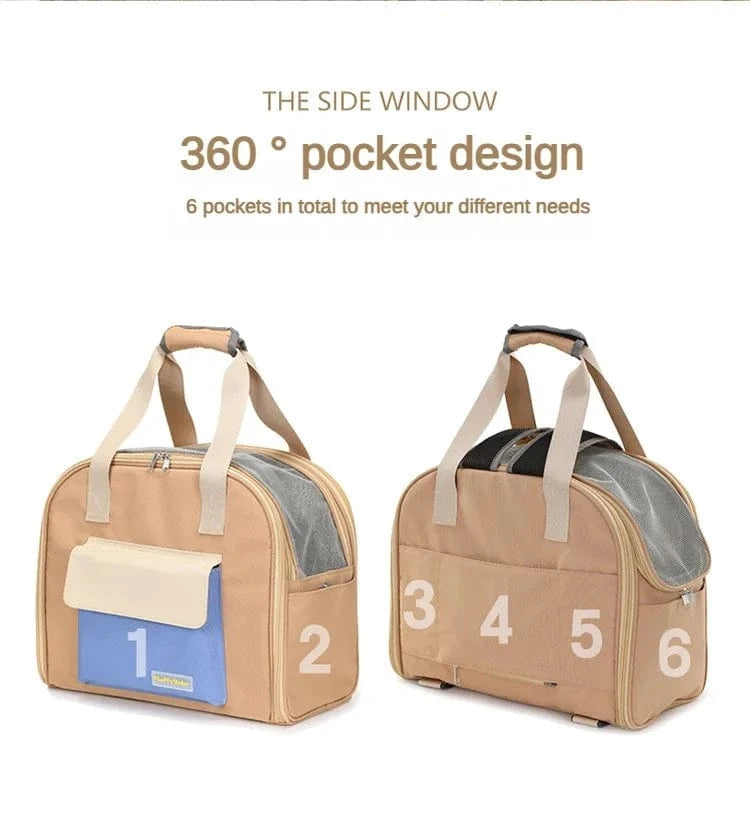Sac multifonctionnel pour animaux – Sac à dos et bandoulière léger One PETS-TOP